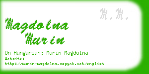 magdolna murin business card